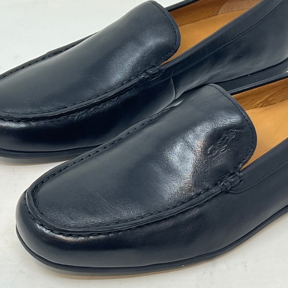 Polo Ralph Lauren Men's Leather Loafers Size 8D Black Slip-On Classic VTG NEW - Picture 2 of 15